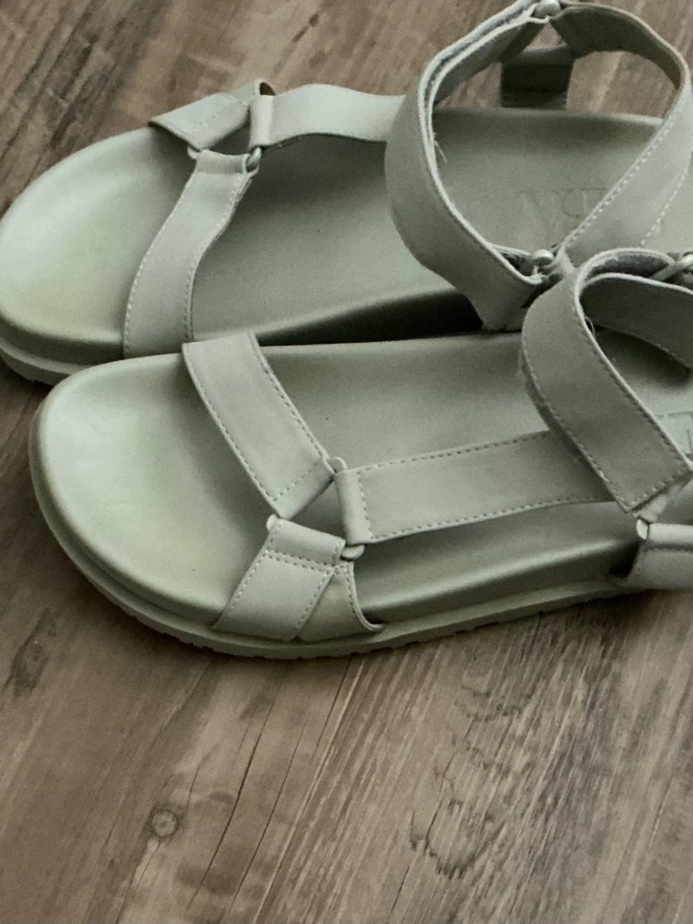 Zara mint green sandals, size 9